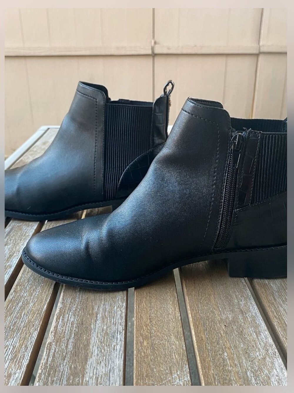 Edgy Croc-Embossed Aldo Ankle Boots